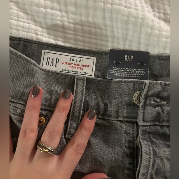 gap light black/dark gray washed denim nwt. - Picture 4 of 4